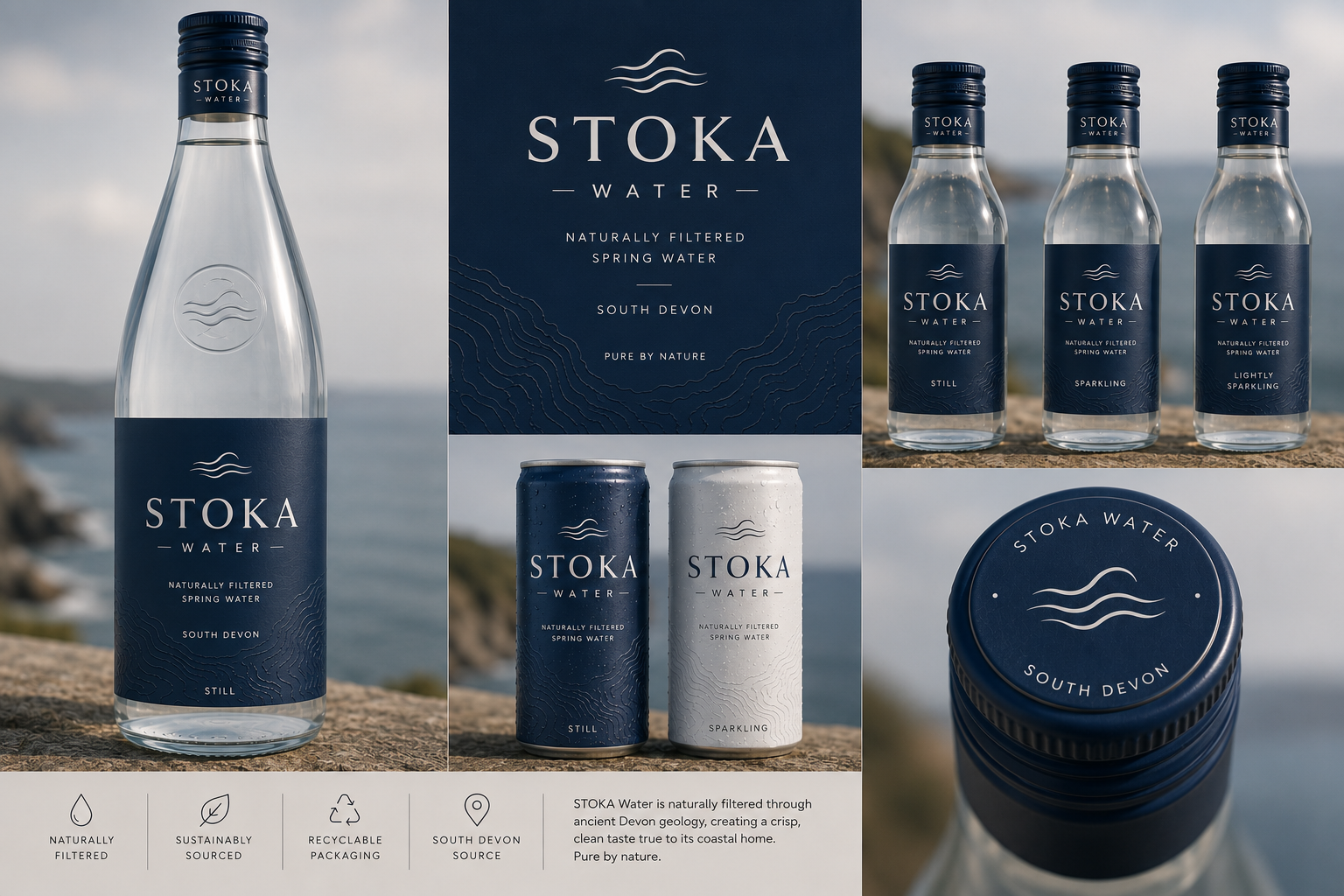 STOKA Water — Identity & Packaging